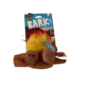 BARK x Peanuts A'hound the Campfur Squeak 7" Plush Campfire Dog Toy